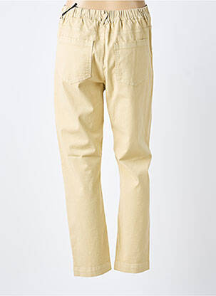 Jeans coupe droite stretch taille normale beige HOD femme