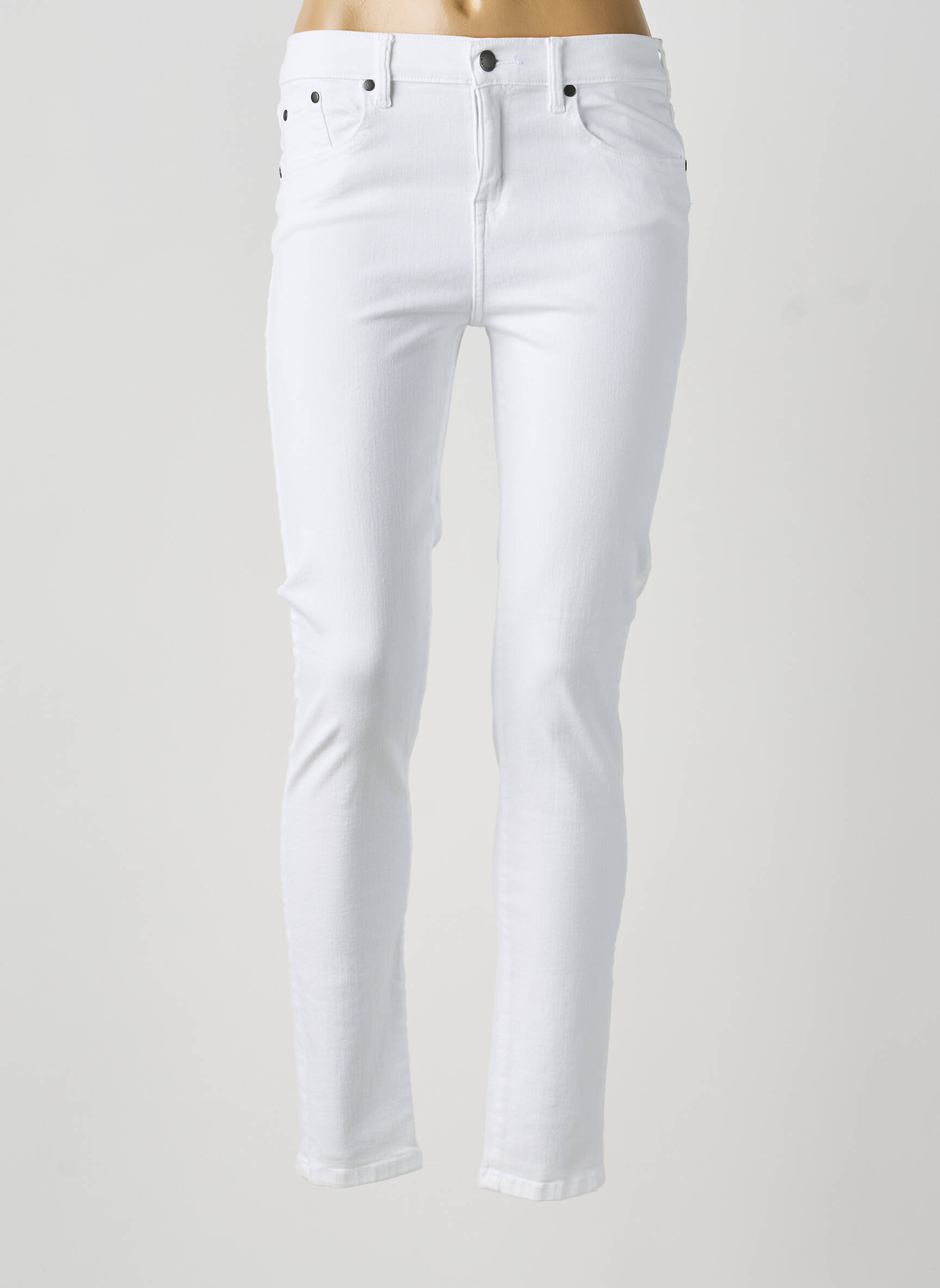 Jeans skinny taille normale taille normale blanc BARBOUR femme