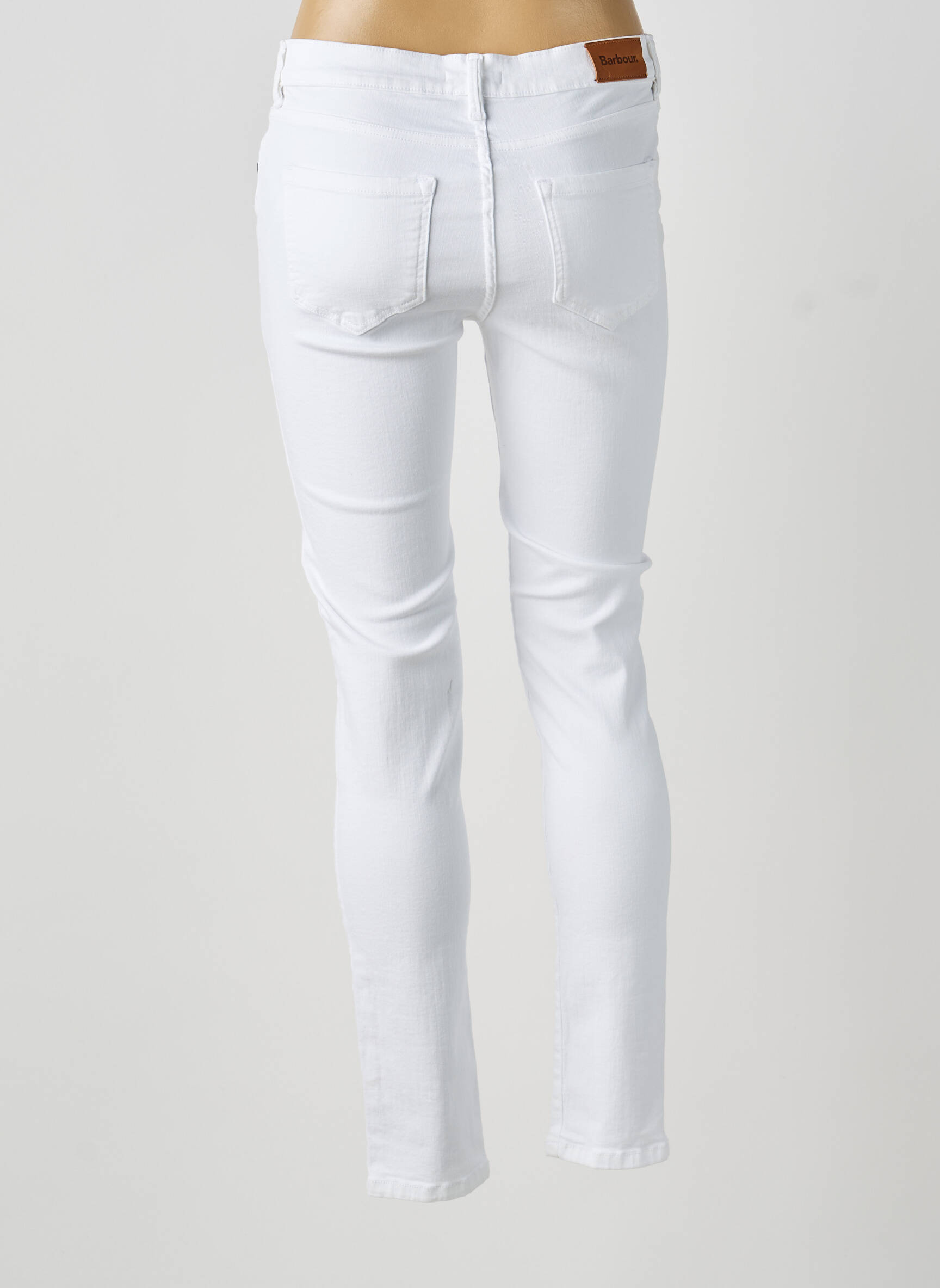 Jeans skinny taille normale taille normale blanc BARBOUR femme