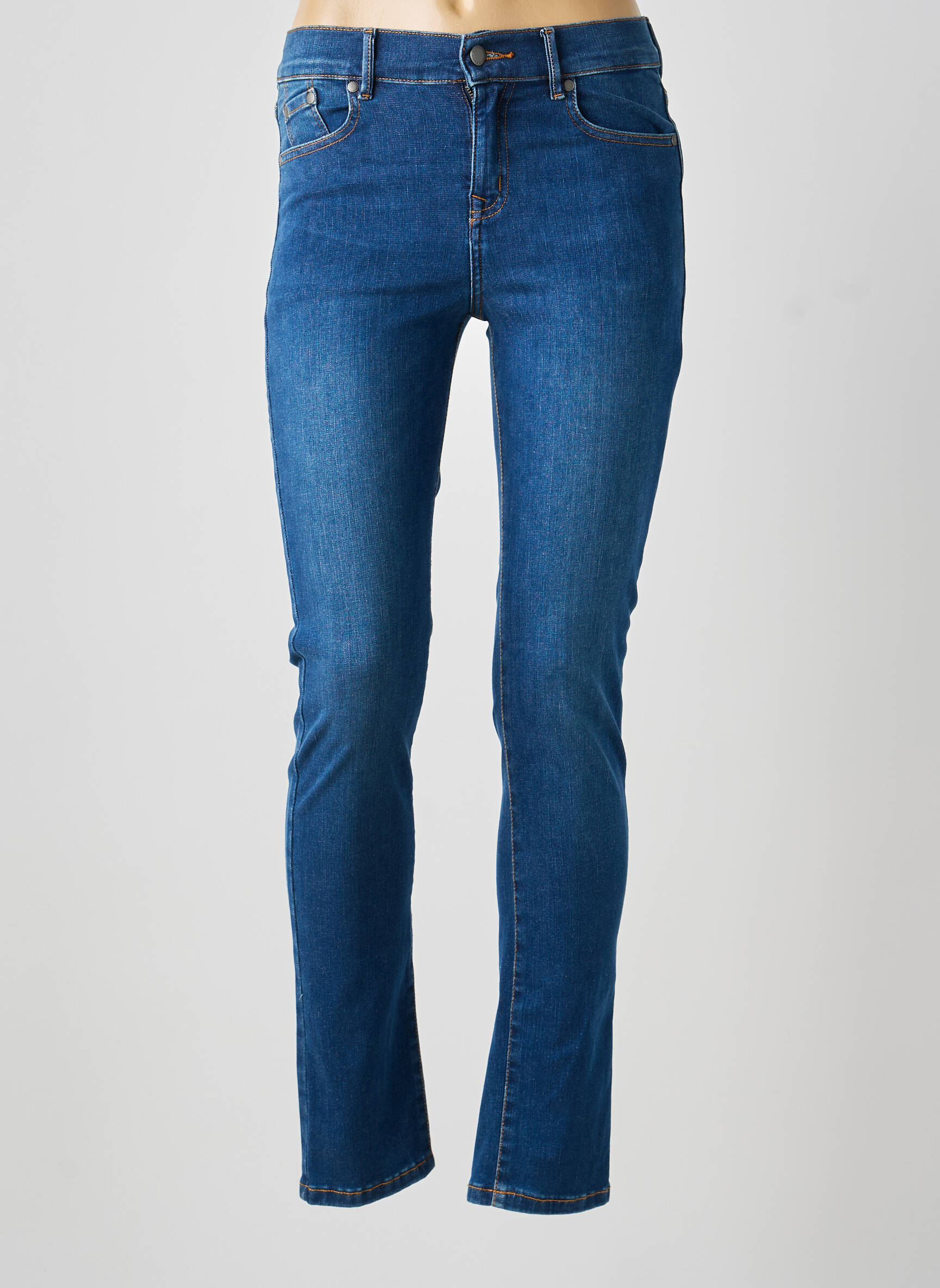 Jeans coupe slim taille haute taille haute bleu BARBOUR femme