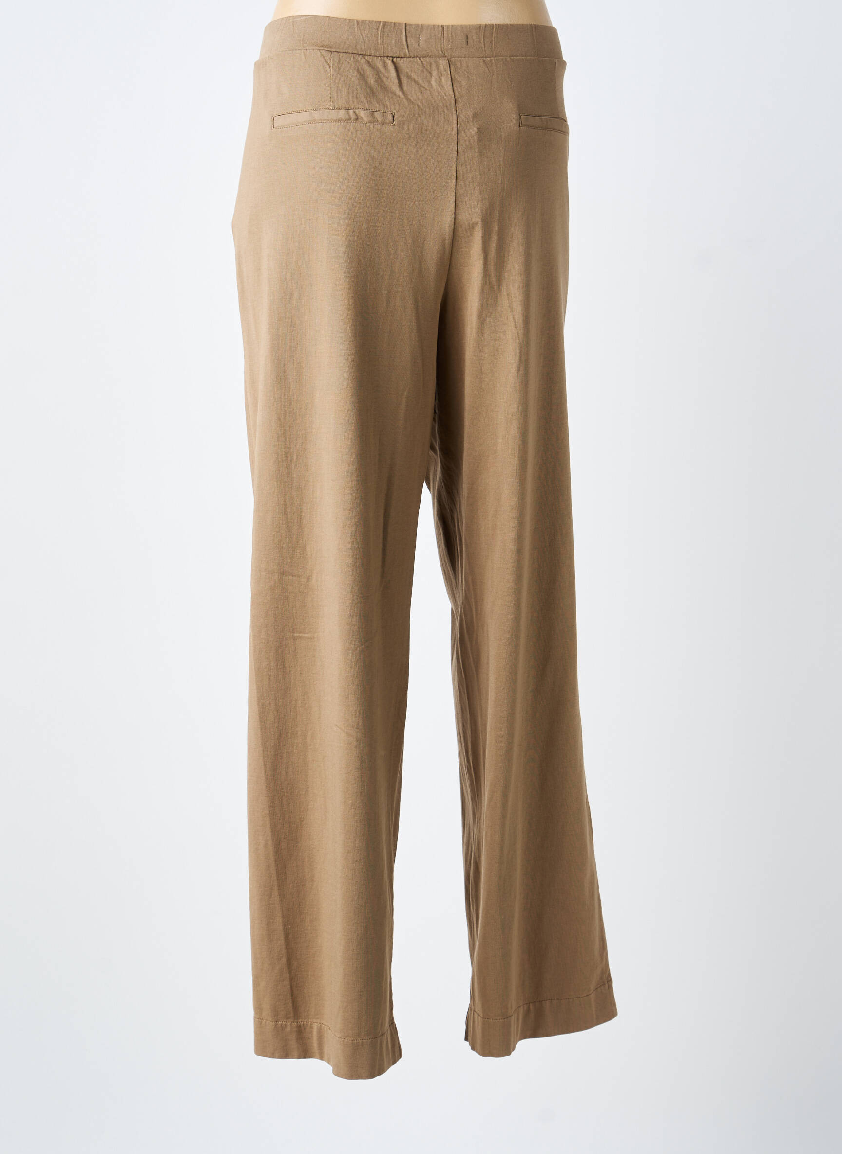 Pantalon droit stretch taille normale marron YERSE femme