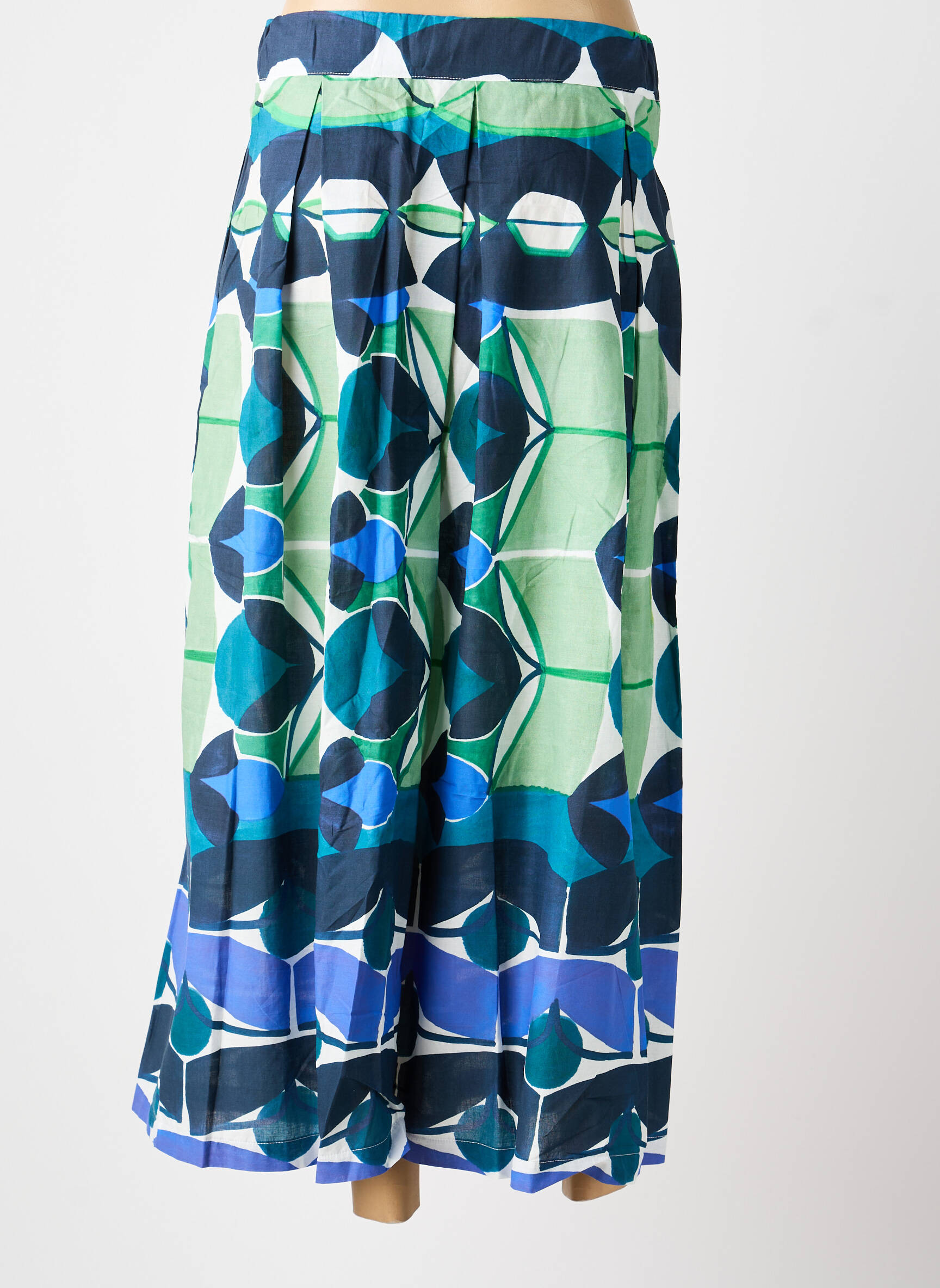 Jupe longue imprimé fantaisie bleu FLIRT femme