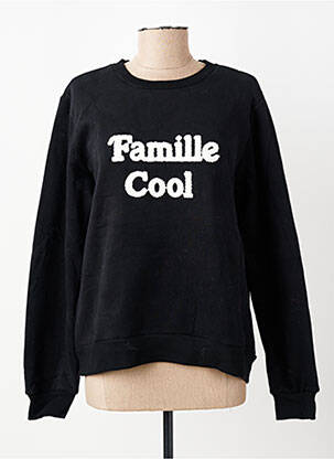 Pull resserrée sur le bas manches longues noir PM MERE & FILLE femme