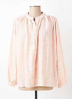 Blouse poignets boutonnés avec fente manches longues rose JC.SOPHIE femme