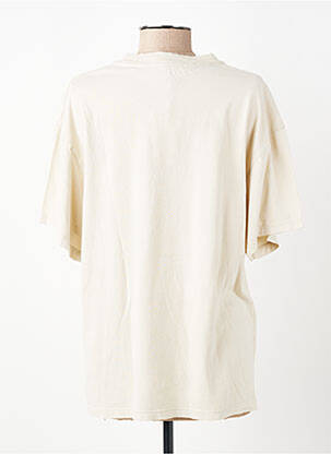 T-shirt imprimé fantaisie manches courtes beige HOD femme