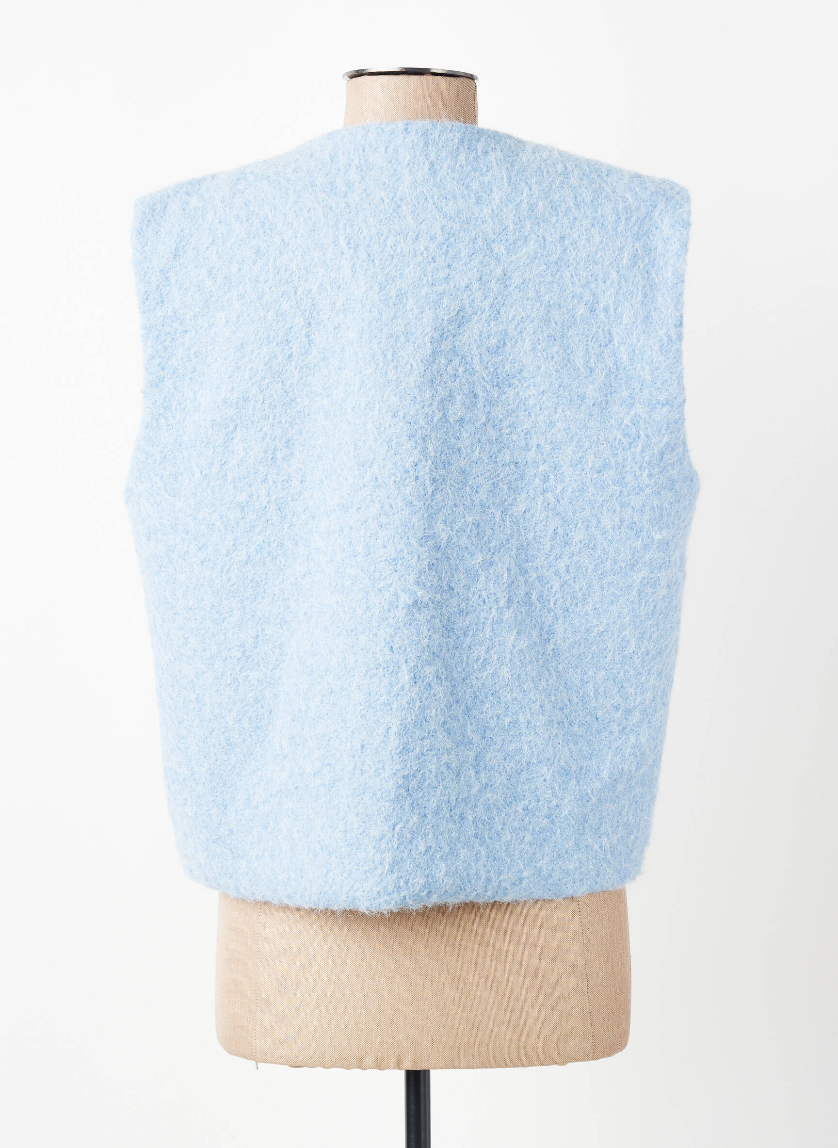Gilet sans manche coupe droite bleu LUK AP femme