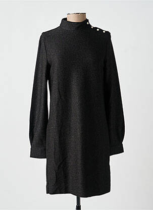 Robe mi-longue manches longues manches longues noir I.CODE (By IKKS) femme