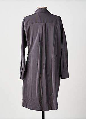Robe mi-longue manches longues manches longues gris YAYA femme