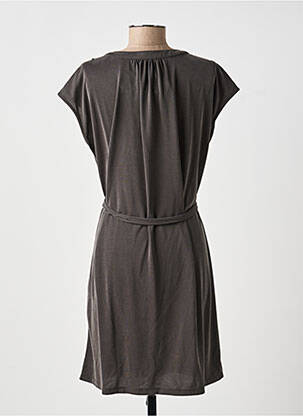 Robe courte manches courtes manches courtes gris YAYA femme