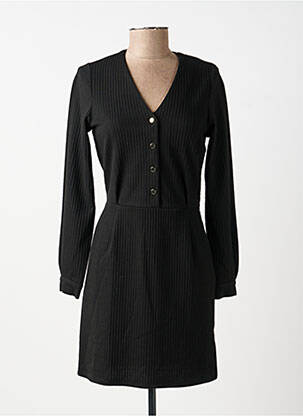 Robe courte manches longues manches longues noir I.CODE (By IKKS) femme
