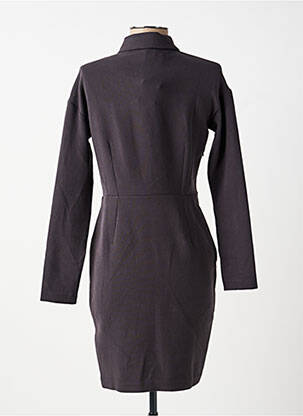 Robe courte manches longues manches longues noir YAYA femme