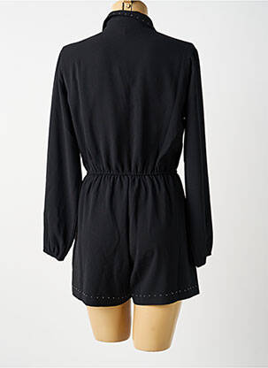 Combishort fermeture boutonnée sur le devant manches longues noir IKKS fille