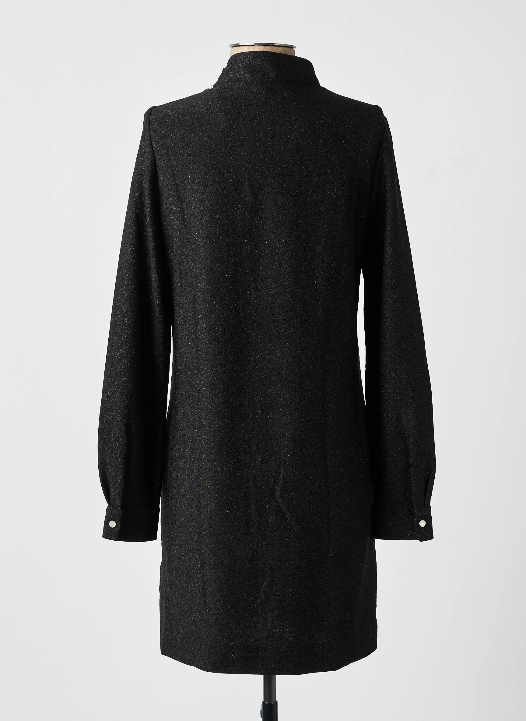 Robe mi-longue manches longues manches longues noir I.CODE (By IKKS) femme