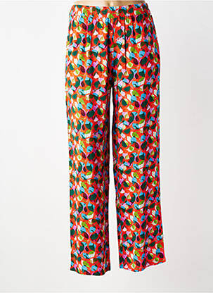 Pantalon droit taille élastique taille normale rouge AGATHE & LOUISE femme