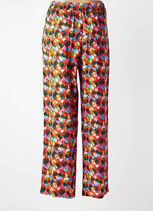 Pantalon droit taille élastique taille normale rouge AGATHE & LOUISE femme