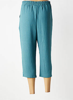Pantacourt coupe droite taille normale bleu ATLANTA femme