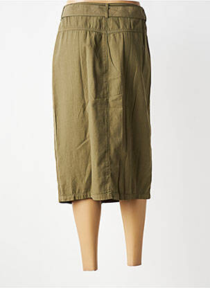 Jupe mi-longue coupe droite vert AGATHE & LOUISE femme