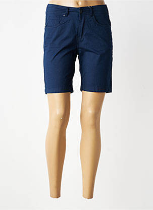 Short fermeture zippée sous rabat boutonné taille normale bleu S.QUISE femme