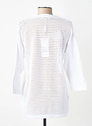Gilet manches longues manches 3/4 blanc AGATHE & LOUISE femme