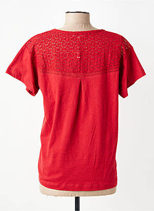 T-shirt col v manches courtes rouge AGATHE & LOUISE femme
