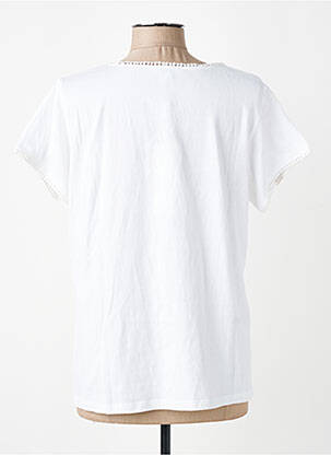 T-shirt coupe droite manches courtes blanc AGATHE & LOUISE femme