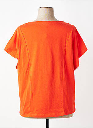 T-shirt coupe droite manches courtes orange AGATHE & LOUISE femme