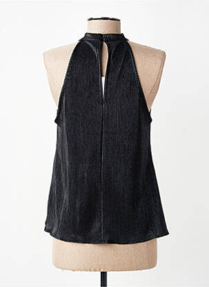 Top stretch sans manche noir ADILYNN femme