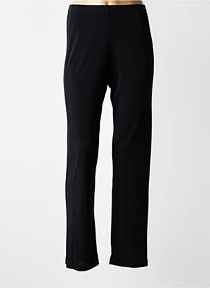 Pantalon droit stretch taille normale noir FRANCE RIVOIRE femme