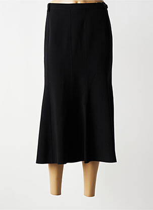 Jupe longue fermeture zip latéral noir FRANCOISE femme