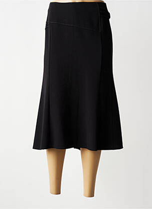 Jupe longue fermeture zippée au dos noir FRANCE RIVOIRE femme