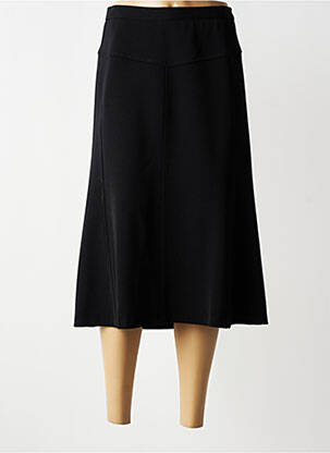Jupe longue fermeture zippée au dos noir FRANCOISE femme