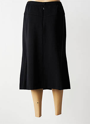 Jupe longue fermeture zippée au dos noir FRANCOISE femme