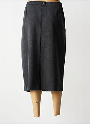 Jupe longue fermeture zippée au dos gris IMPULSION femme