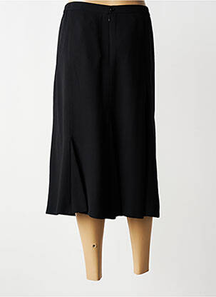 Jupe mi-longue coupe droite noir FRANCOISE femme