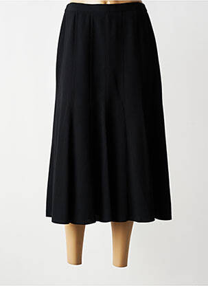 Jupe longue fermeture zippée au dos noir FRANCOISE femme