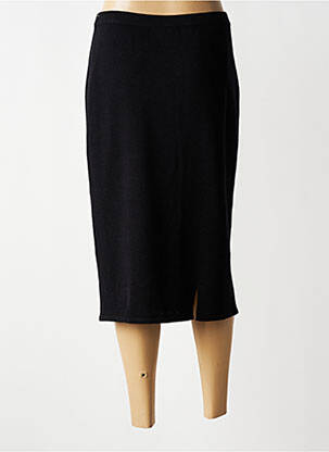 Jupe mi-longue stretch noir ATTITUDE femme