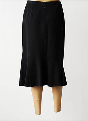 Jupe mi-longue taille normale noir FRANCOISE femme
