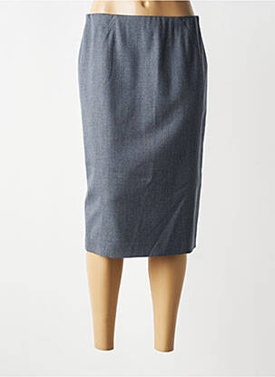 Jupe mi-longue taille normale gris LUCIA femme