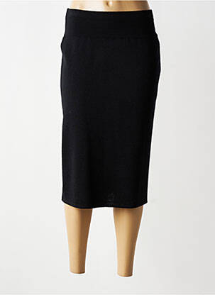 Jupe mi-longue stretch noir EDWIN femme