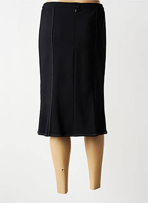 Jupe mi-longue stretch noir FRANCE RIVOIRE femme