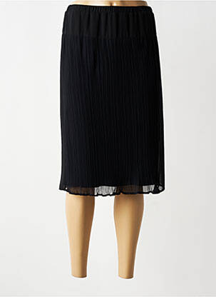 Jupe mi-longue stretch noir GRIFFON femme