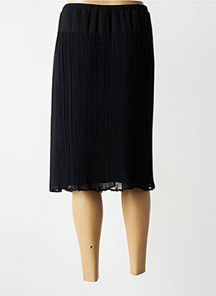 Jupe mi-longue stretch noir GRIFFON femme