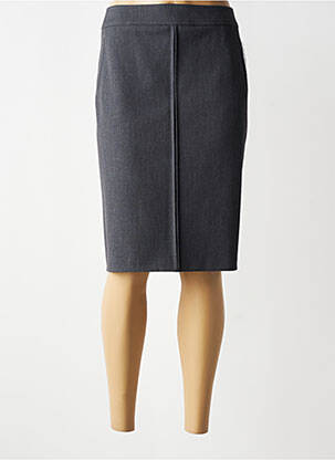 Jupe mi-longue taille normale gris FRANK WALDER femme
