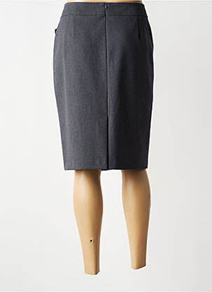 Jupe mi-longue taille normale gris FRANK WALDER femme