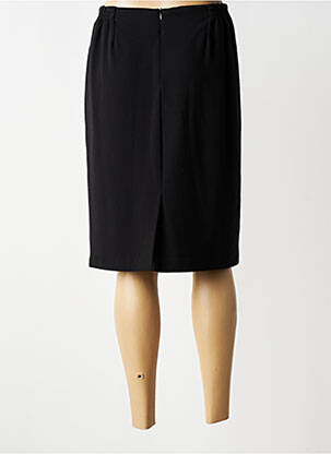 Jupe mi-longue stretch noir FRANCE RIVOIRE femme
