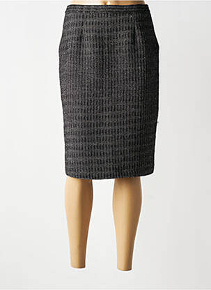 Jupe mi-longue taille normale gris GRIFFON femme