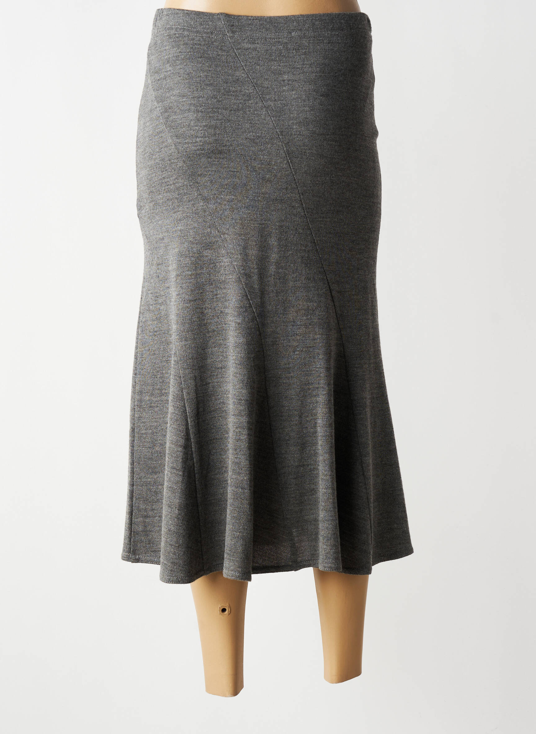 Jupe longue doublure gris CHASSAGNARD femme