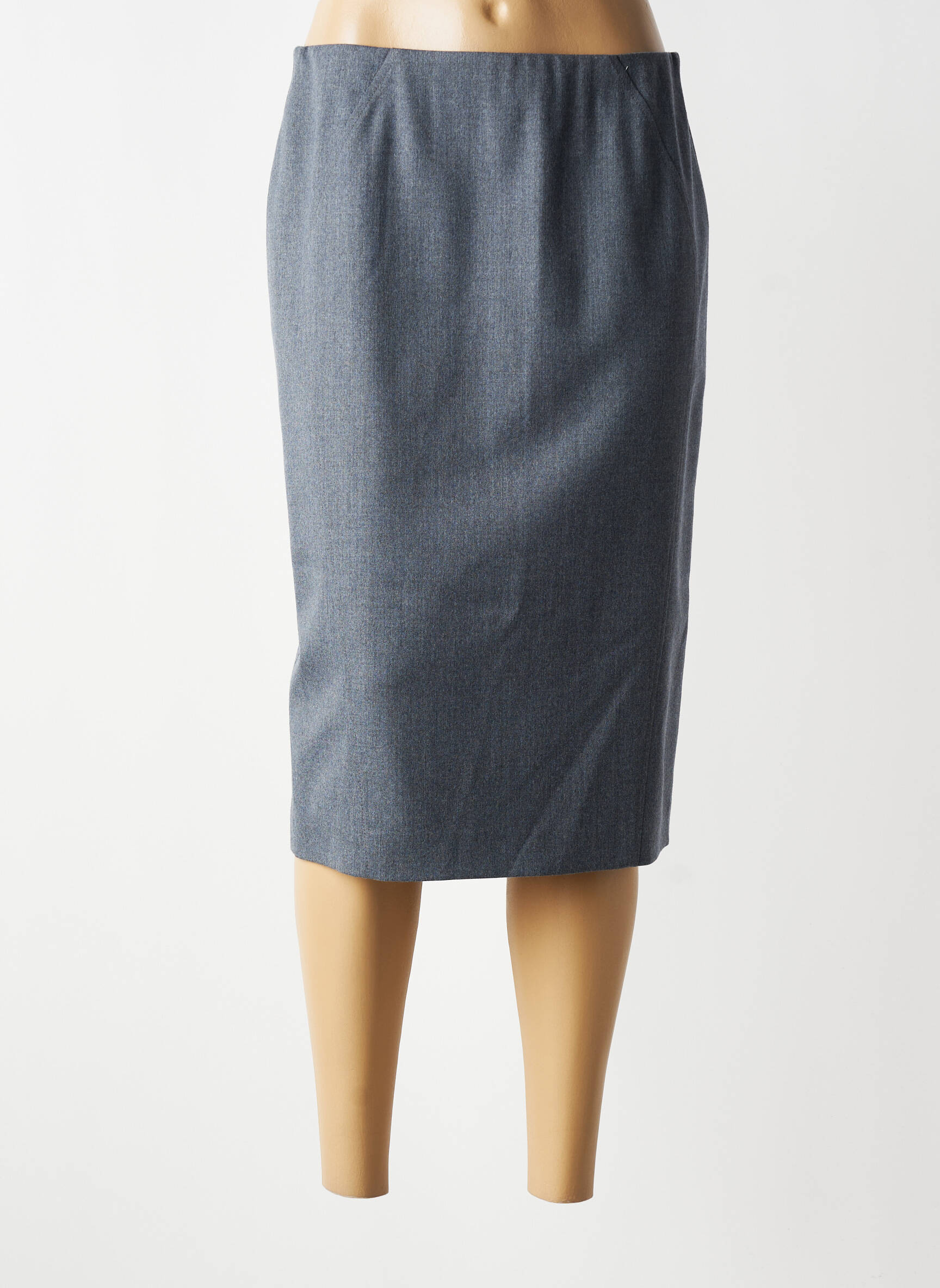 Jupe mi-longue taille normale gris LUCIA femme