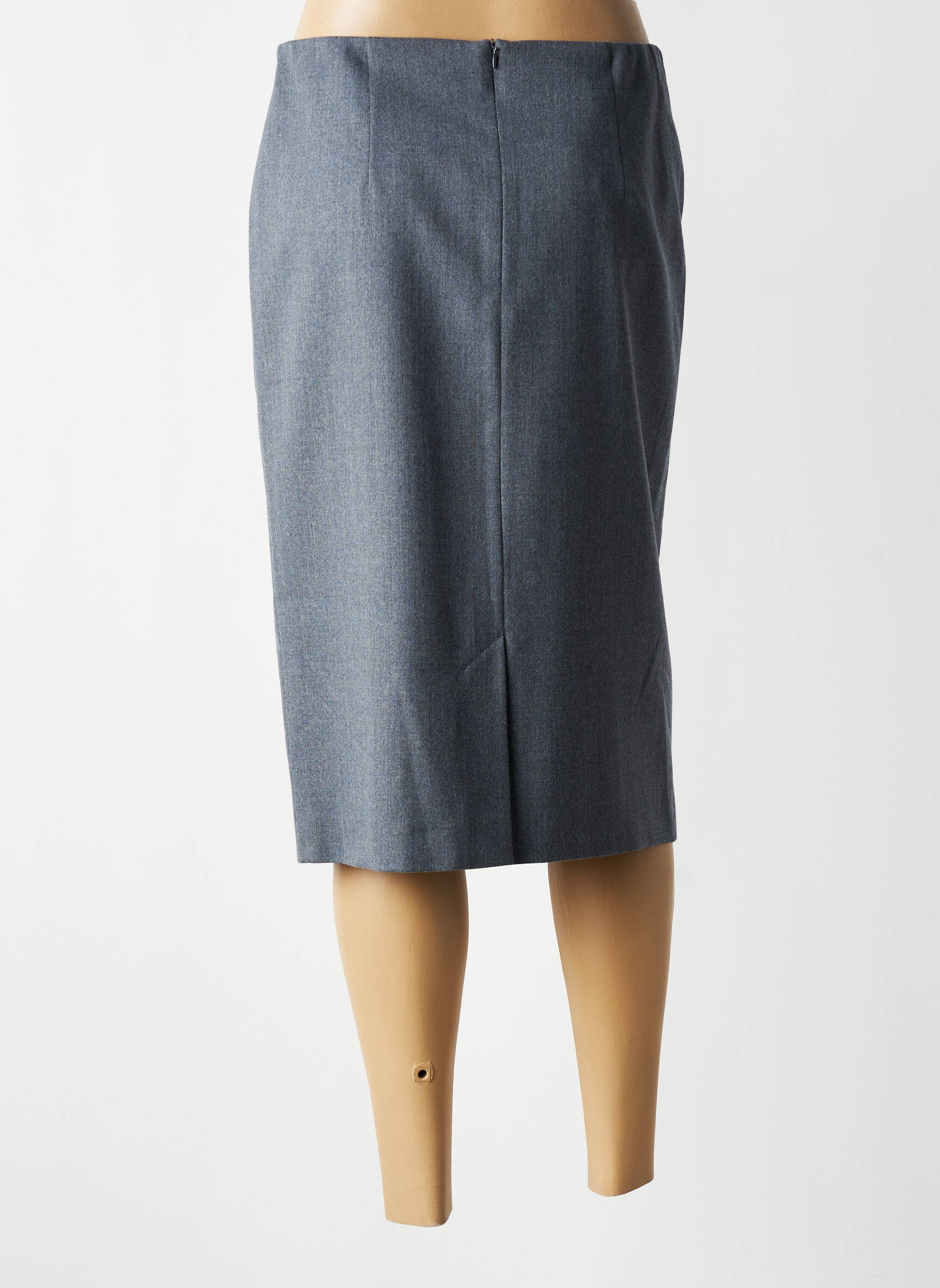 Jupe mi-longue taille normale gris LUCIA femme