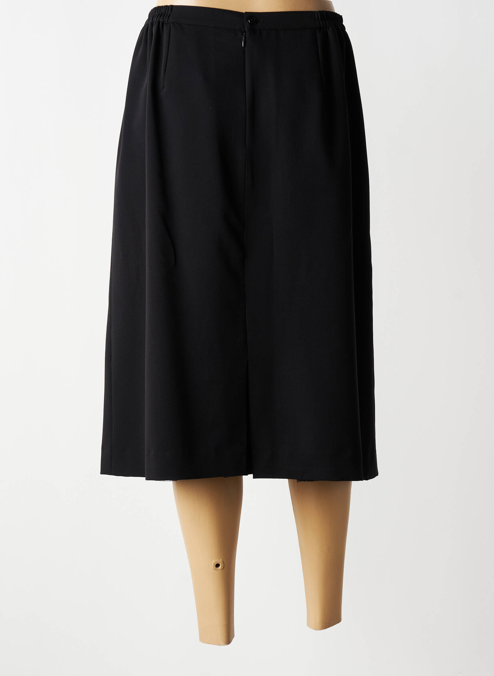 Jupe mi-longue taille normale noir FRANCOISE femme